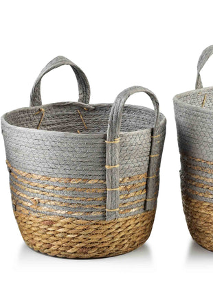 BALI Komplet 3 koszy 33x33xH:26/28x28xH:23/23x23xH:20cm
