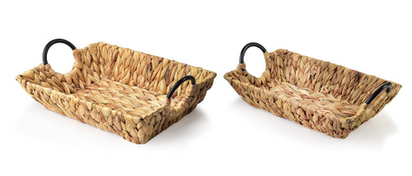 AMPARO Komplet 2 tac z uchwytami35x24x8/31x21x7cm