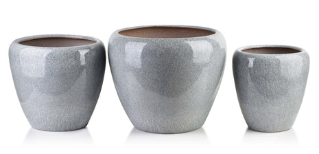 NEVA STONE Komplet 3 osłonek  ceramicznyXL:46x46x38/ L:36x36x34/ M:27x27x31cm