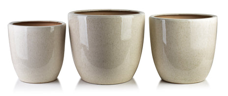 NEVA NATURE Komplet 3 osłonek  ceramiczn Xl: 50x50x45/ L:42x42x42/ M:35x35x38cm