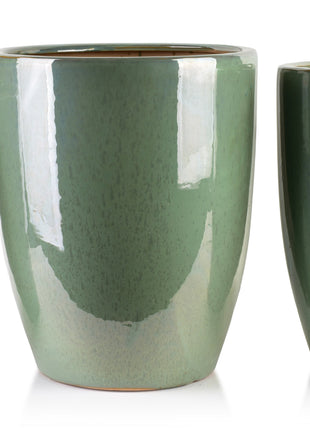 NEVA GREEN Komplet 3 osłonek  ceramiczny XL:40x40x49/ L:32x32x45/ M:26x26x41cm